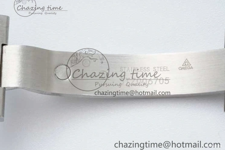 1222 UrbanChic Speedmaster Racing Master SS HKF Best Edition Blue Black Dial on SS Bracelet A 7808